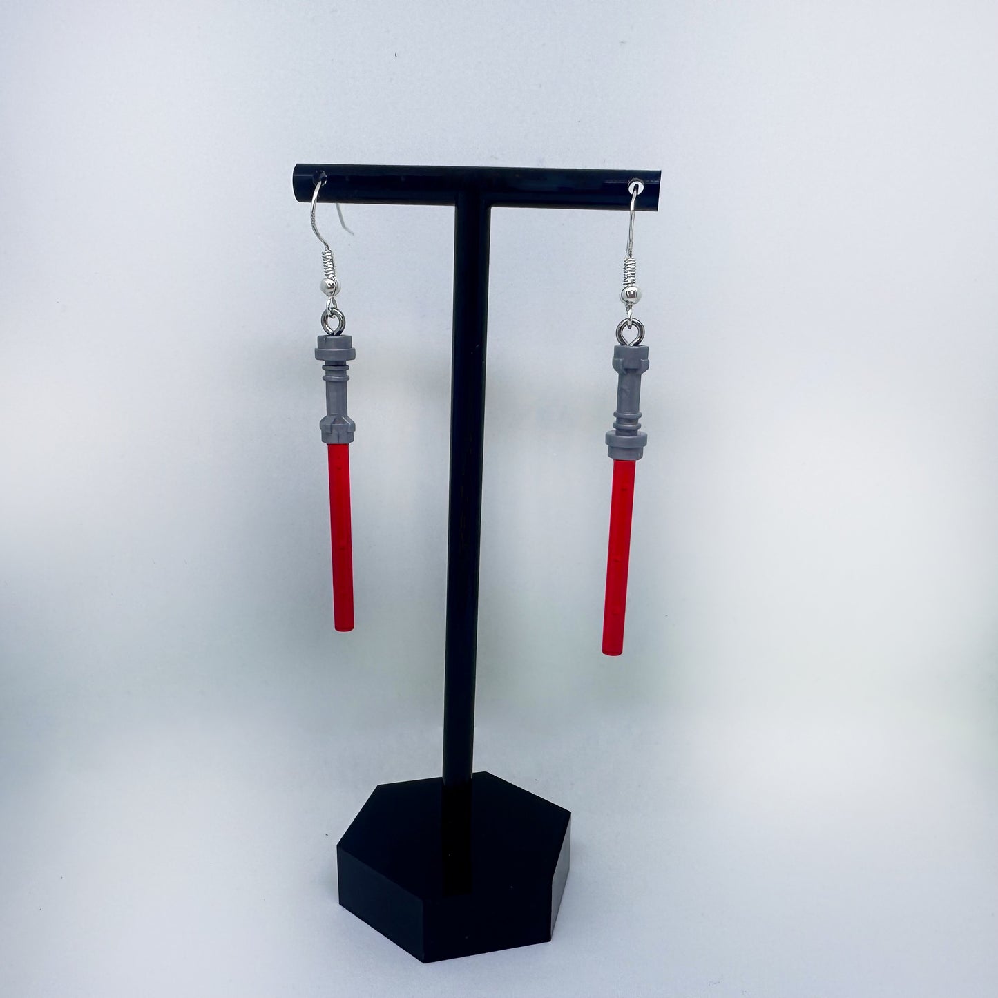 Red Lightsaber Earrings