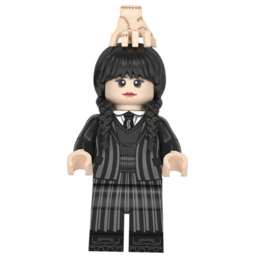 Wednesday and Thing - Horror Minifigure