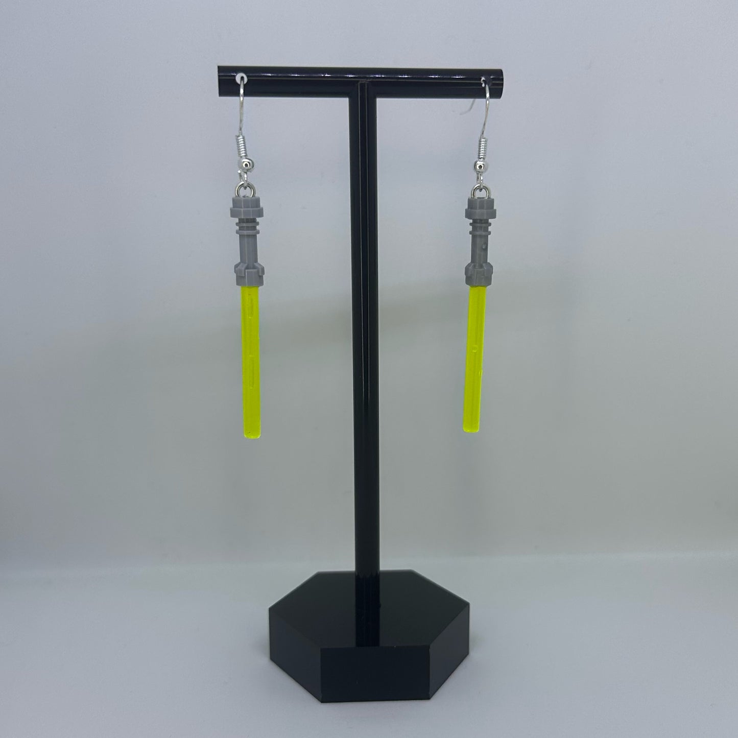 Yellow Lightsaber Earrings